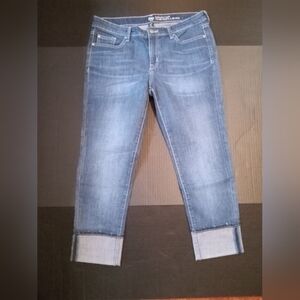 Never Worn Denim Cuffed Capris